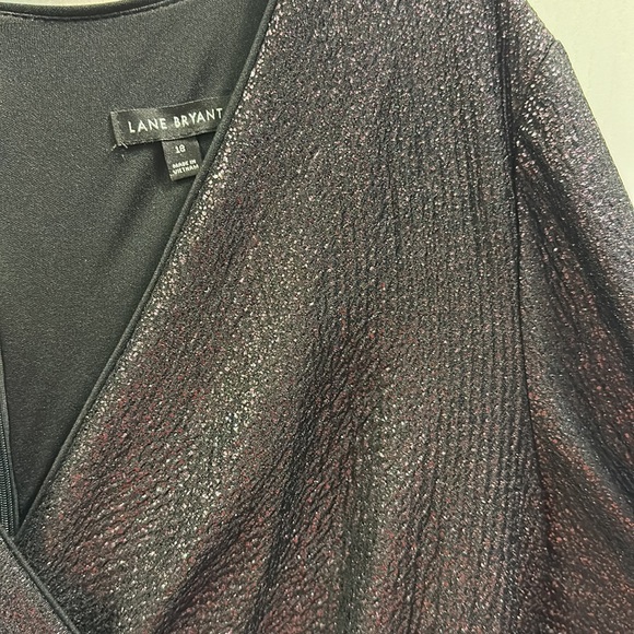 Lane Bryant Cocktail Dress. Size 18. Long Sleeve. Ombre. Shimmering - Picture 7 of 13